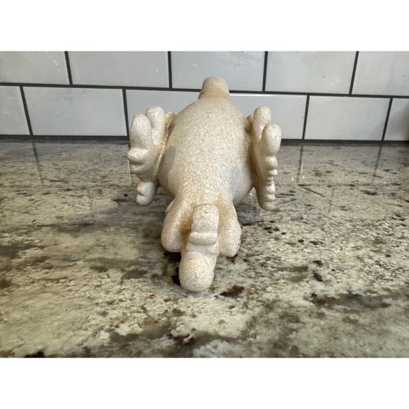 Ornate Cream Bird Figurine Scrollwork Filigree Shabby Chic Decorative Accent - Picture 3 of 7